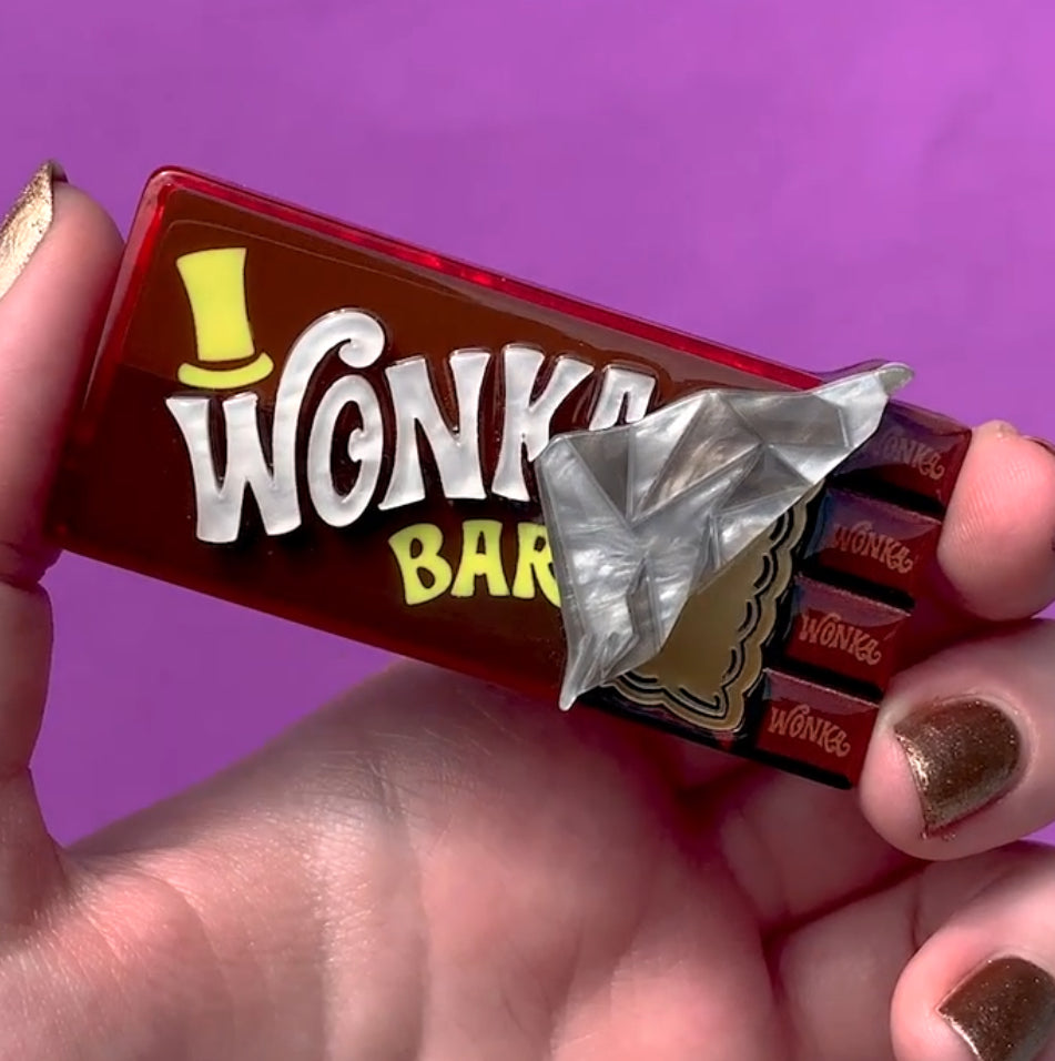 Winning Wonka Bar Brooch