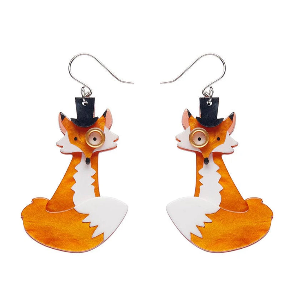 Felix the Fox Drop Earrings