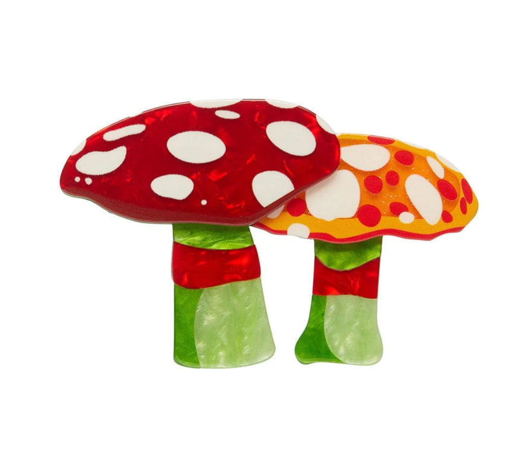 Candy Mushrooms Brooch