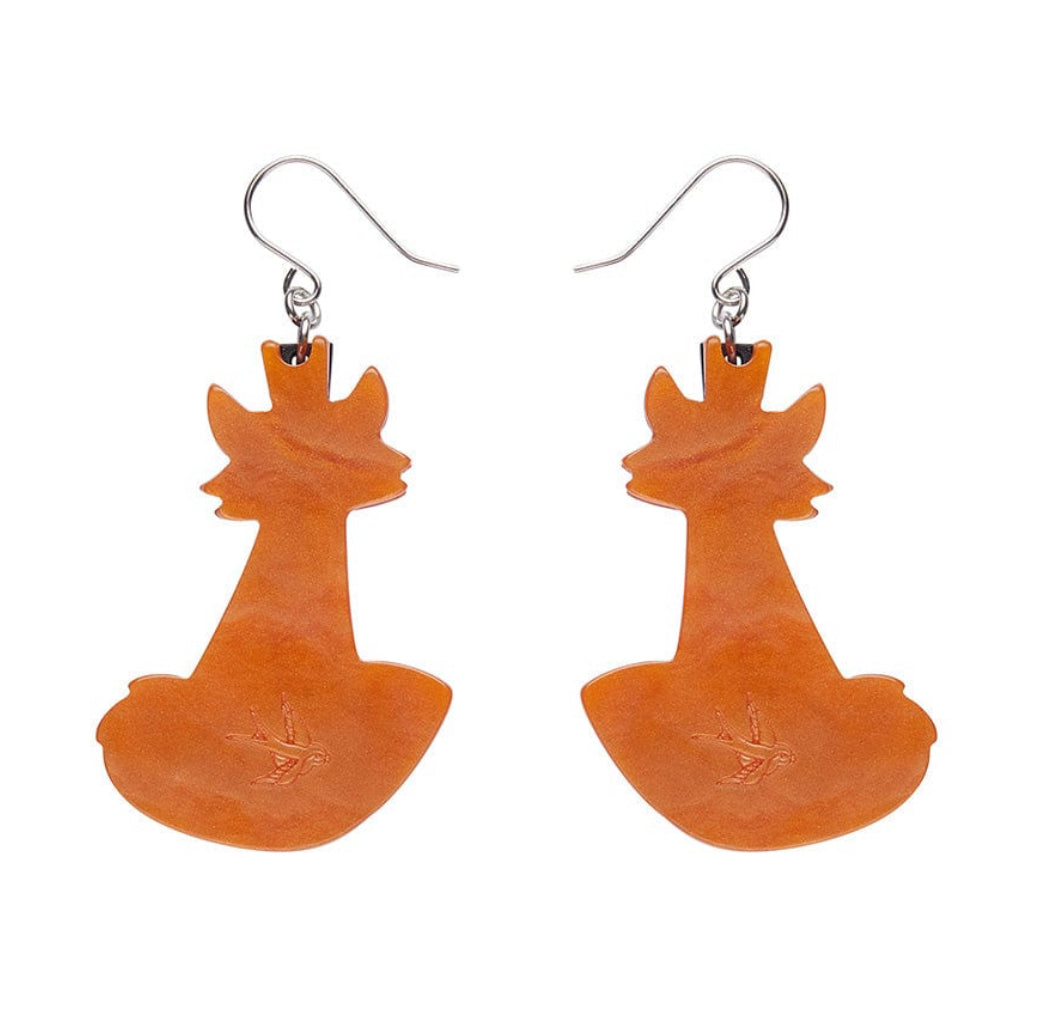 Felix the Fox Drop Earrings