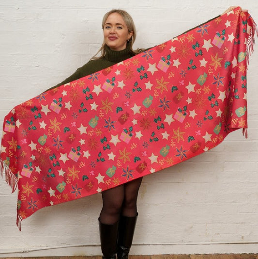 No.25 Mistletoe Lane Rectangular Scarf - Preorder arriving end of November