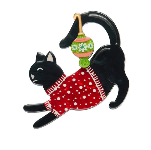 Feline Festive Brooch