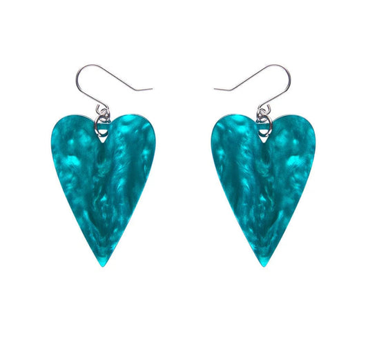 From the Heart Essential Drop Earrings - Green