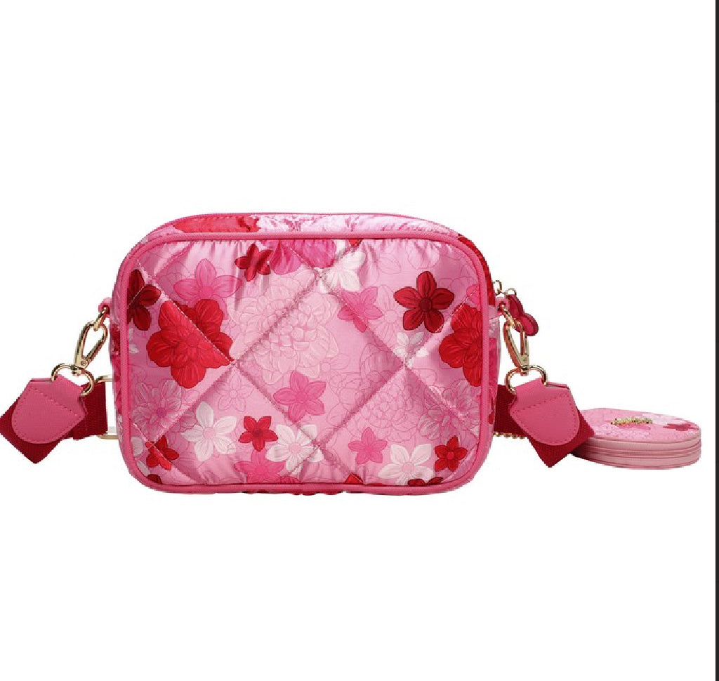 Vendula X Pink Ribbon Foundation - London Cats & Corgis Floral Camera Bag - Preorder