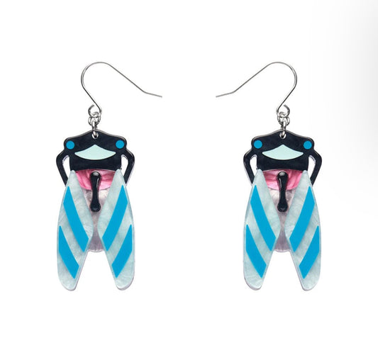 Deco Cicada Drop Earrings