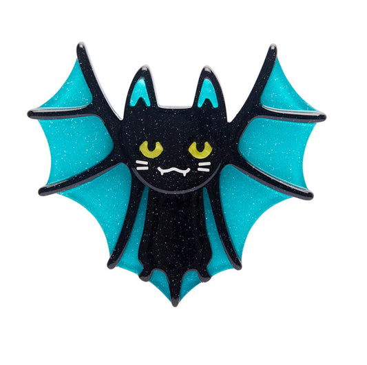 Bat Cat Brooch