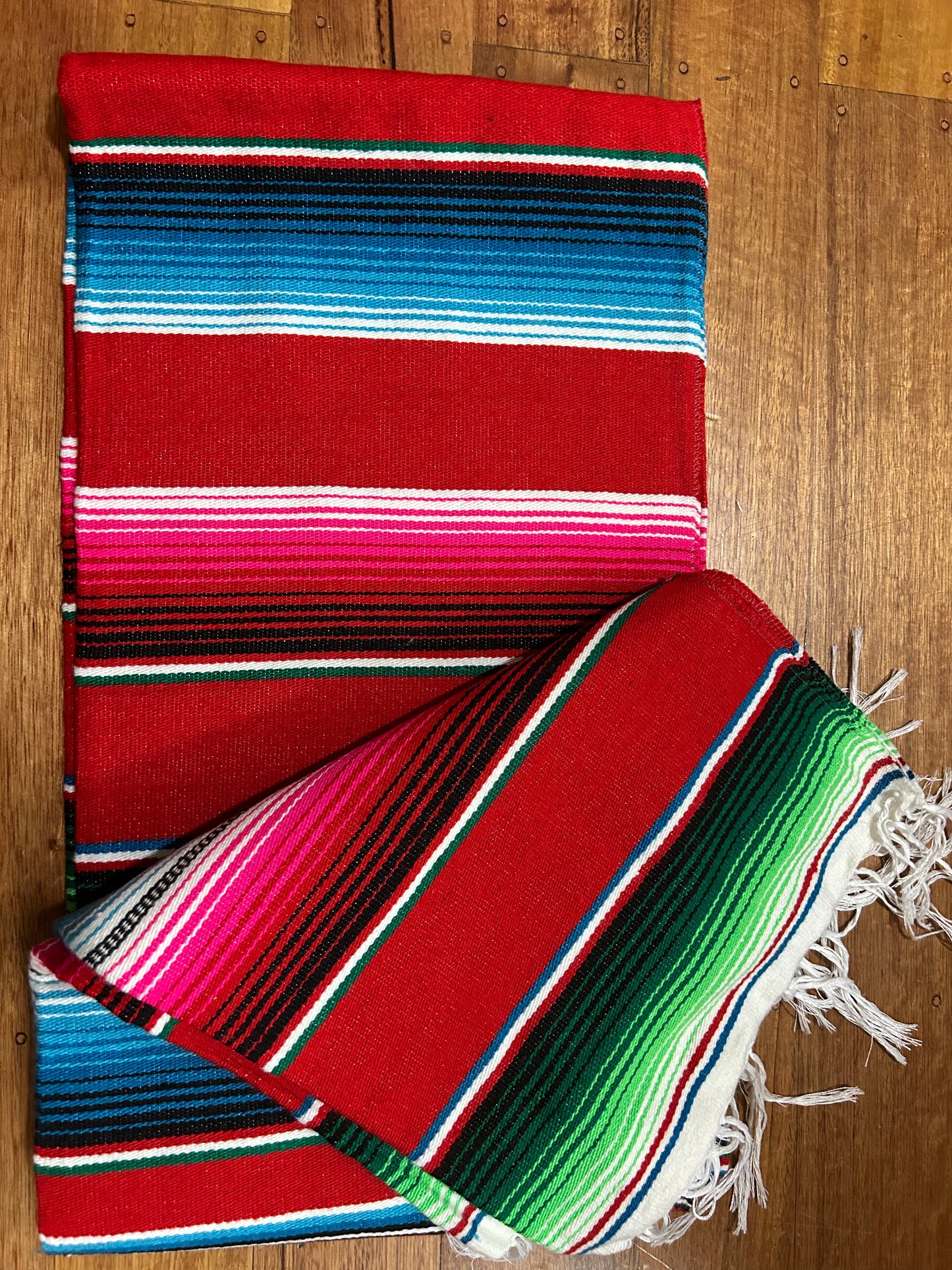 Red Mexican Sarape Blanket