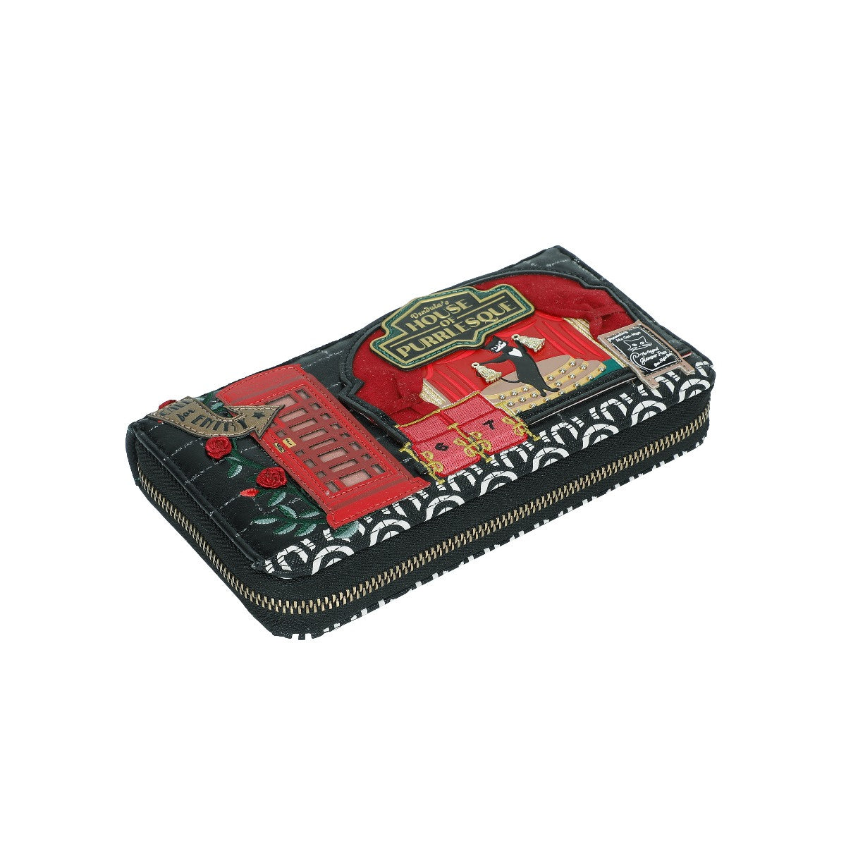 VENDULA'S PURRLESQUE CLUB LARGE ZIPAROUND WALLET